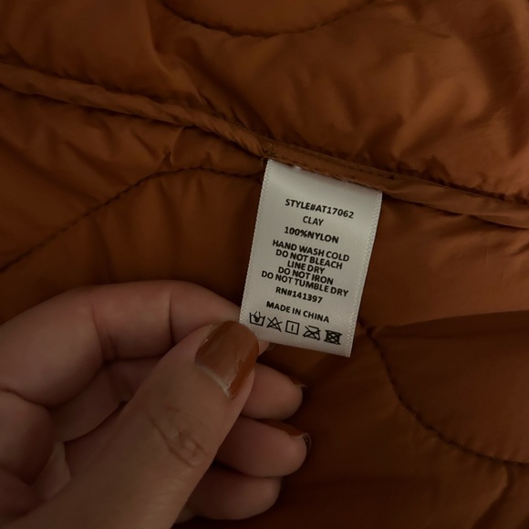 ASTR clay/rust quilted coat (excellent condition) - Picture 4 of 6